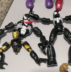 Marvel Bend and Flex 8 Figure Lot SPIDER-MAN – IRON MAN Hulk Plus Extras