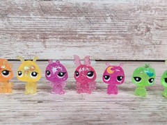 Littlest Pet Shop LPS Moonlite Fairies Glitter Lot of 10 Moondust Mini Figures