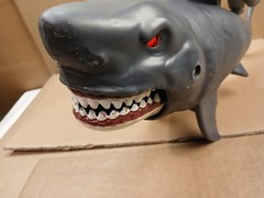 Vintage 15″ Long Great White Shark Snapping Head Moving Toy Parts & Repair Only