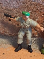 4 Guts! Green Berets Canned Heat Grunt Vtg Action Figure Lot Mattel 1986 1988 2″