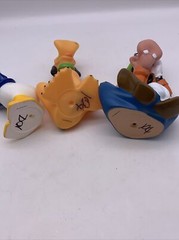 Disney Lot of 3 Rubber Toy Figures Donald Duck Goofy Pluto Bath Toys see photos