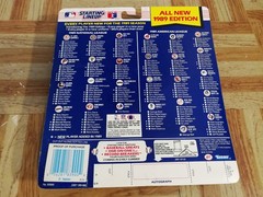 1989 Starting Lineup Pat Tabler Kansas City Royals SLU Figure Baseball Card Vtg