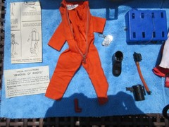 GI Joe Fantastic Freefall partial parachute set footlocker blonde action figure