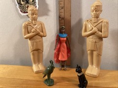 Egyptian Mummy King Tut NEFERTITI Cleopatra Pyramid Sphinx Tomb Artifact Figures
