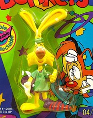 Bend-Ems☆1994 JusToys☆Disney Figure Set☆BONKERS, FALL APART RABBIT, TOON LIGHT