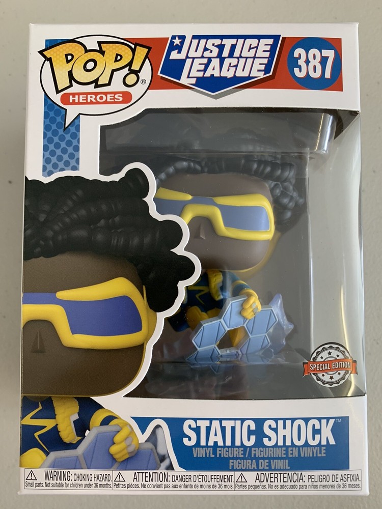Static Shock 387 ~ DC Heroes: Justice League ~ Funko Pop Vinyl