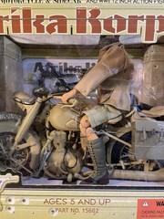 The Ultimate Soldier Afrika Korps German Motorcycle & Sidecar New NIB Rare