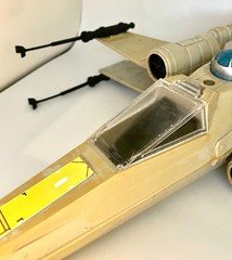 Vintage Star Wars Kenner X Wing Canopy Glass REPRO Part 1978 X-Wing Cockpit
