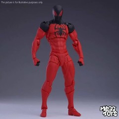 US!! Mess Toys Symbiote Parker Venom Black Red Spider-man Action Figure Box Gift