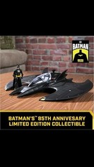 DC Spin Master Batman Returns Batwing & 4” Figure 85 Yrs Keaton Limited Edition