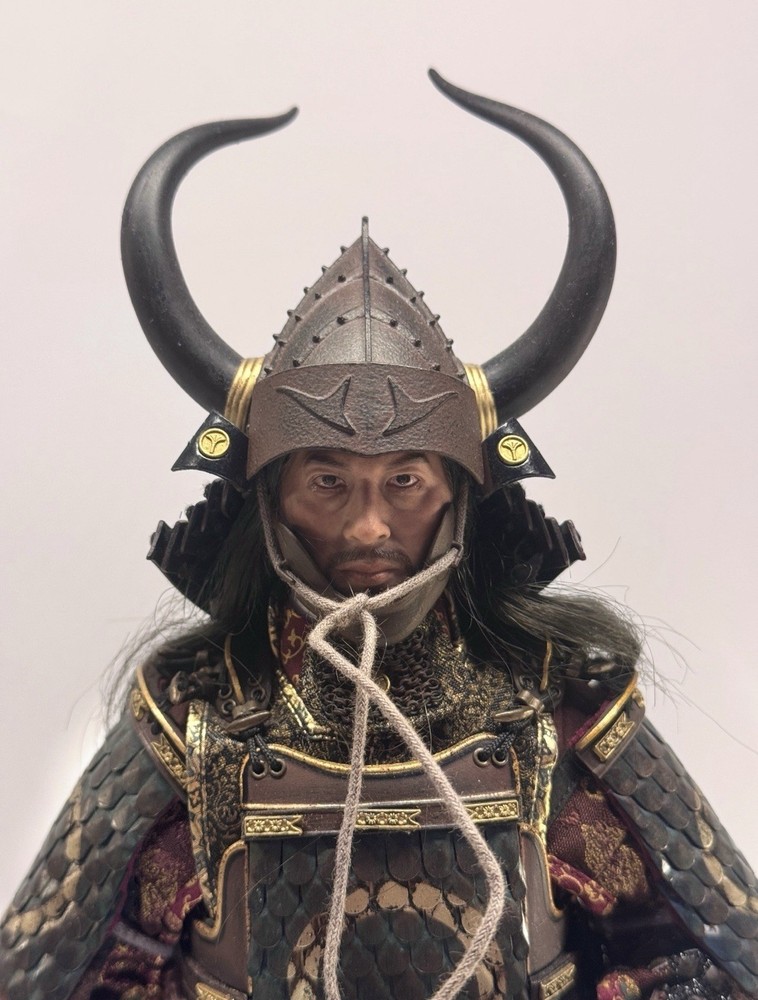 POPTOYS EX031B 1/6 Scale UJIO Warrior Brave Samurai Headsculpt + Kerchief Model