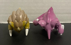 TOMY Nintendo Pokemon Moncolle Figure Toy Geodude Sandslash Nidoking Set/Lot