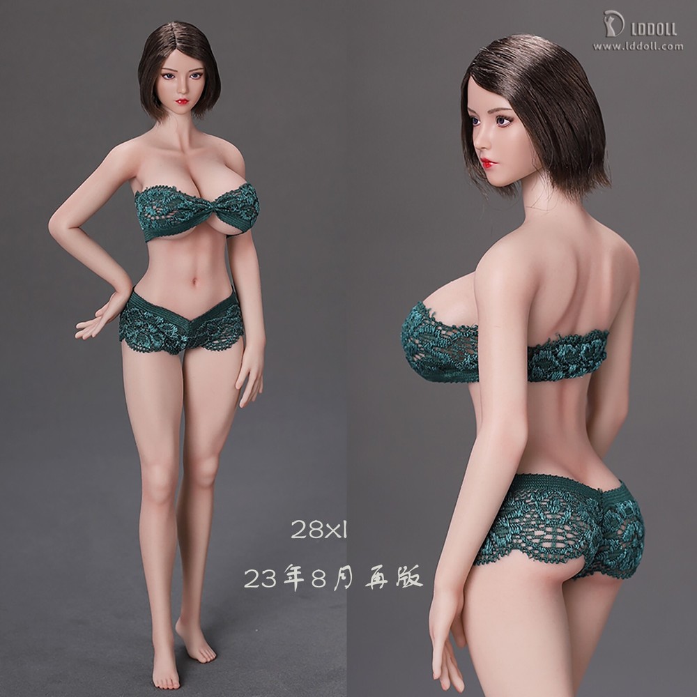 LDDOLL 1/6 Girl Soft Silicone Action Figure Seamless Body Normal skin Model 28XL
