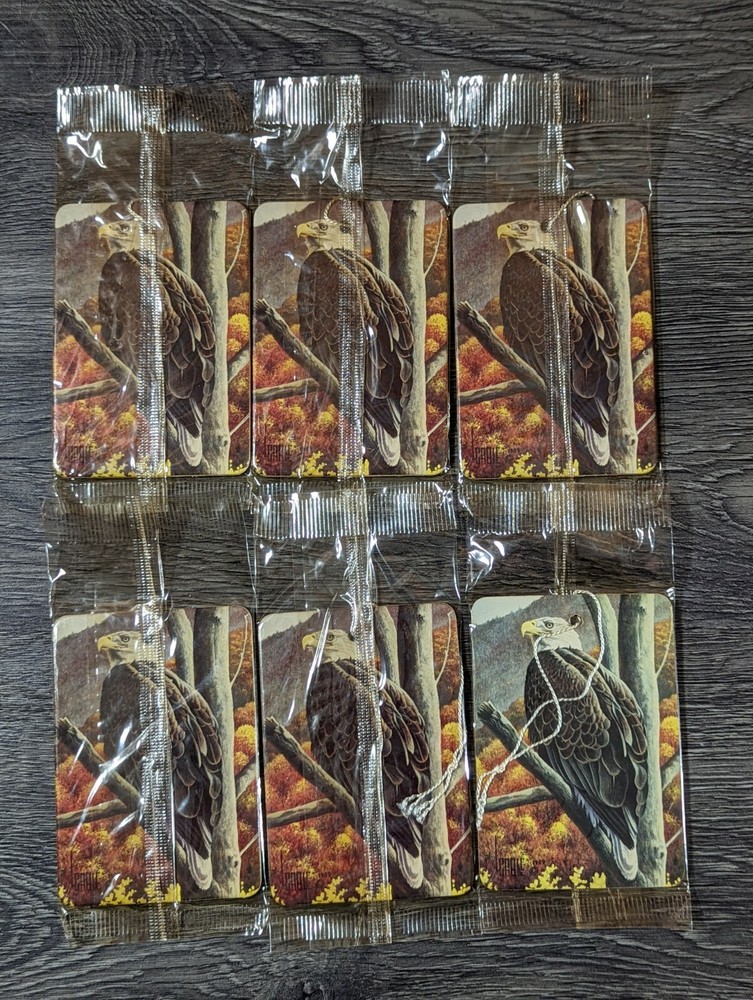 Vintage 1989 Lot Of 6 Bald Eagle USA Air Fresheners NOS