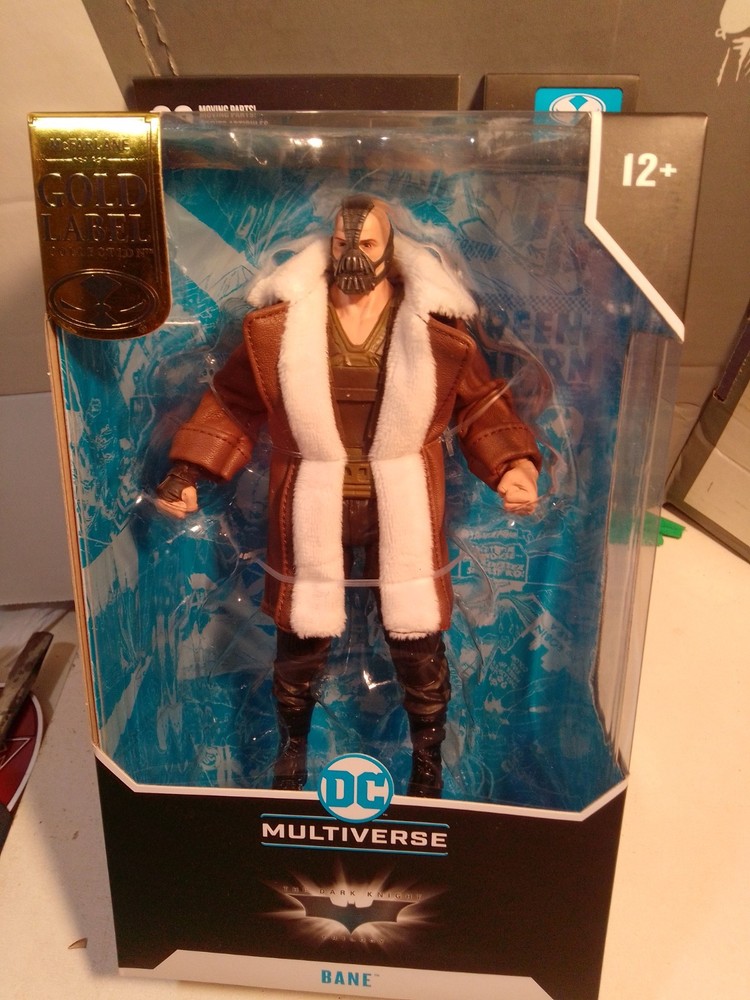 McFarlane DC Multiverse The Dark Knight Rises TRENCH COAT BANE Gold Label