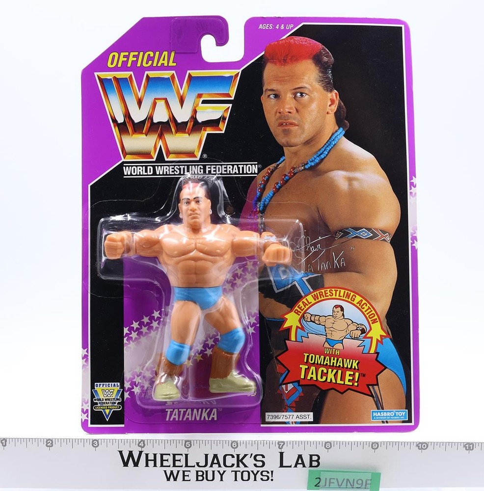 Tatanka Series 9 WWF Wrestling 1993 Hasbro Action Figure NEW MOSC SEALED