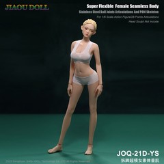 JIAOU DOLL JOQ-21D-YS 1/6 Natural Skin Seamless Body For 12″Female Action Figure