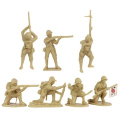 BMC WW2 Japanese Plastic Army Men – 30 Imperial Soldiers of Japan 1:32 Figures