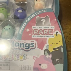 Squishmallows Squish-A-Longs – 8 Figure Pack- Series 1 – New Release Ring Attach