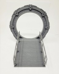 Stargate SG-1 32mm Miniature Portal with Ramp – Tabletop Terrain Scenery – Grey