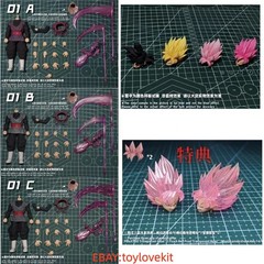 DIMENSIONIA 01C God Defier Goku Black 1/12 Scale Action Figure In Stock IN BOX