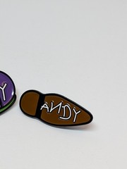 Woody & Buzz Andy Shoe Pin Set Toy Footprint Toy Story 2 NEW
