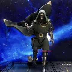 1/12 Green Wired Cape Cloak + Robe Clothes For 6″ Doctor Doom Action Figure Body