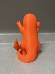 Charmander Pressed Against Window