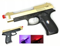 Toy Pistol Hand Gun Battery Lights Sound Gift Pretend Play Kids Game Action Toy