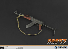 1/6 AKS47 Gun Model Folding Buttstock Assault Rifle Weapon For 12″ Action Figure