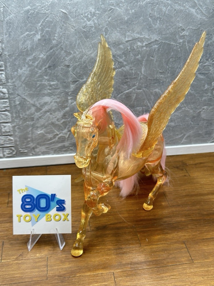 1985 She-Ra Princess Of Power Crystal Swift Wind Clear Pink Horse MOTU READ