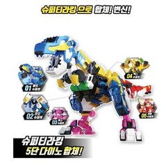 Miniforce Super Dino Power 2 SUPER TYRAKING 5-Dino Integration Transformer Robot