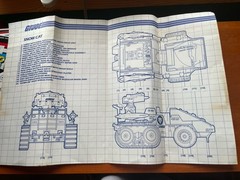 80’s GI Joe Cobra Blueprints Cobra Rattler, Dragonfly, Chameleon And Snow Cat