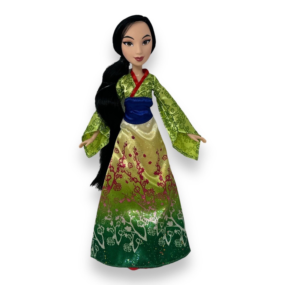 Disney Princess MULAN Royal Shimmer Doll Green Sparkle Dress Hasbro 10”