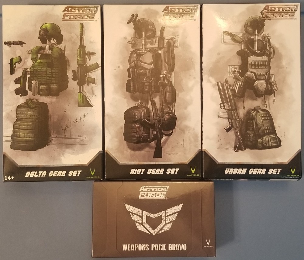Valaverse Action Force Lot Delta Riot Urban Gear Set & Weapons Pack Bravo GI Joe