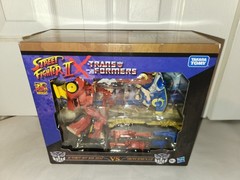 Transformers X Street Fighters 2-Packs Optimus Prime Ryu Megatron Bison Hot Rod