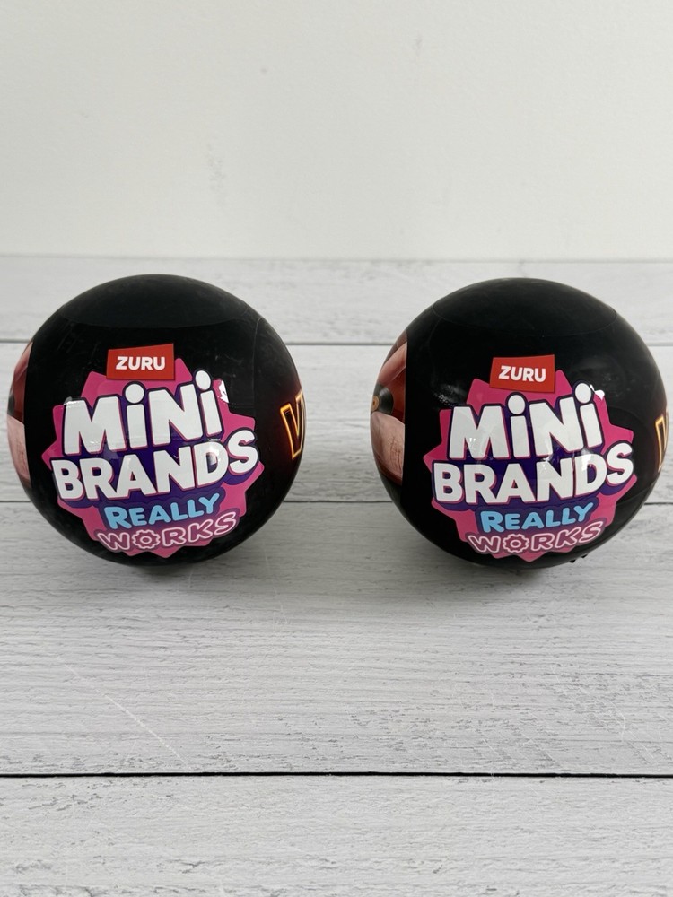 ZURU Mini Brands Really Works Vinyl Lot of 2 Sealed Mystery Capsules NEW