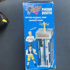 Vintage 1991 Kenner Bill & Ted’s Excellent Adventure Phone Booth Opened Unused