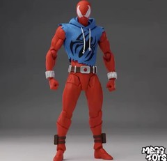 Mess Toys Spider-Man Scarlet Hero Ben Reilly Scarlet Spider-Man 7″ Action Figure