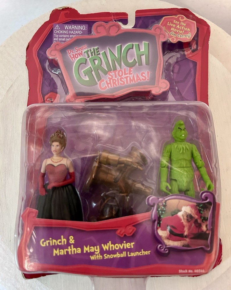 Playmates The Grinch Stole Christmas Grinch/Martha May Whovier Snowball Launcher