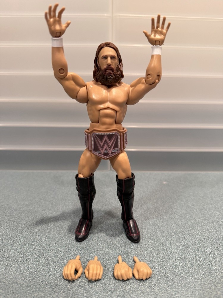 WWE Mattel – Elite 73 – Daniel Bryan – w/ Hemp Belt & Extra Hands