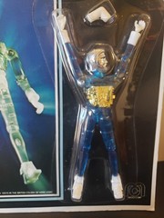 Vintage 1976 MICRONAUTS Blue Time Traveler Figure MEGO MOC New On Unpunched Card