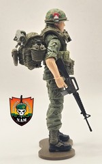 VIETNAM US ARMY Rifleman w/ Gear – Marauder GR 1:18 Scale 4″ GI Joe Type Figure