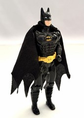 1989 Toy Biz Bat Rope Batman Retractable Belt Keaton Face W/ Batarang Movie