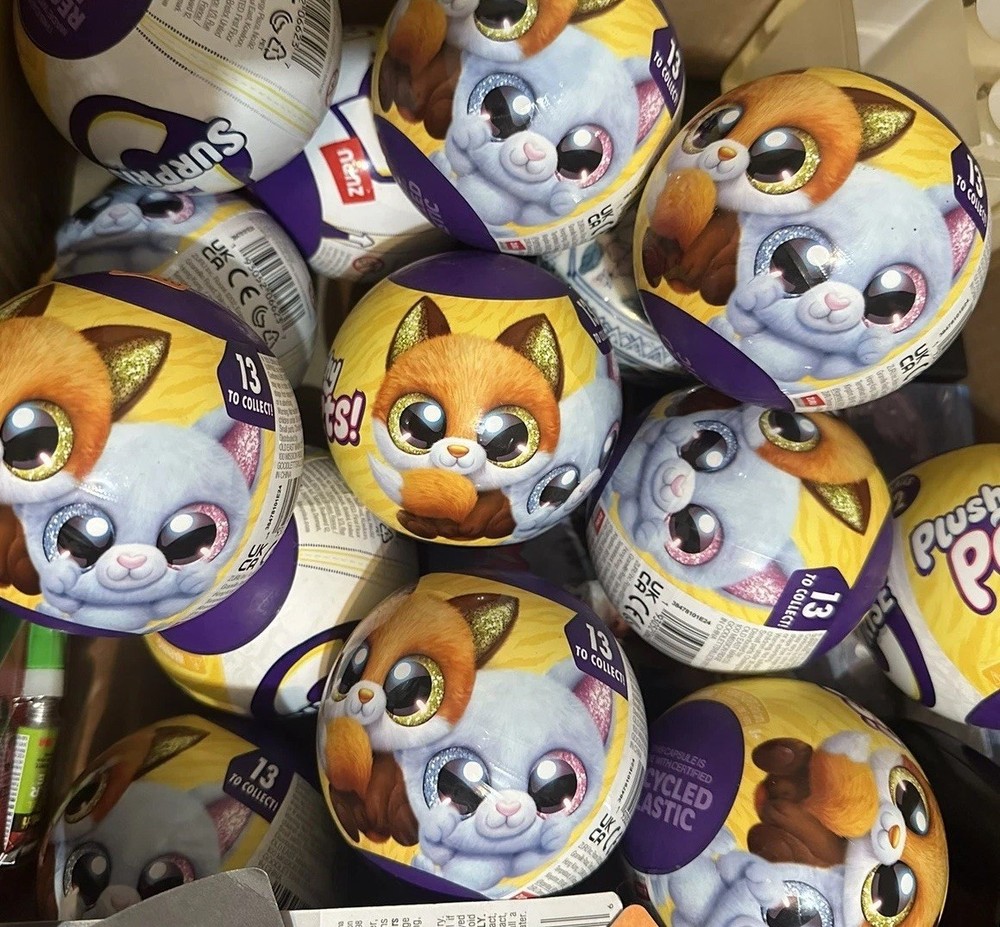 Zuru 5 Surprise Plushy Pets Series 2 Mystery Capsule New Sealed Lot Set Lot of 3