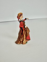 Papo Medieval Times Queen Figure Fantasy Castle 3.5″ Red/Gold 2005
