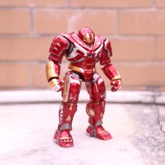 Avengers Iron Man MK44 Hulkbuster 7in Action Figure Collection LED Toys Gift Box