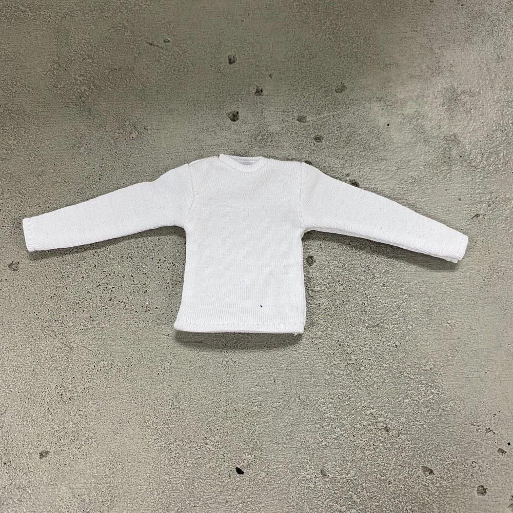 MO-LT-WH: 1/12 White long sleeve shirt for 6″ Slim action figure body