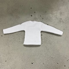 MO-LT-WH: 1/12 White long sleeve shirt for 6″ Slim action figure body