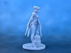Steampunk Headhunter Action table figurine. 40mm Resin Figure